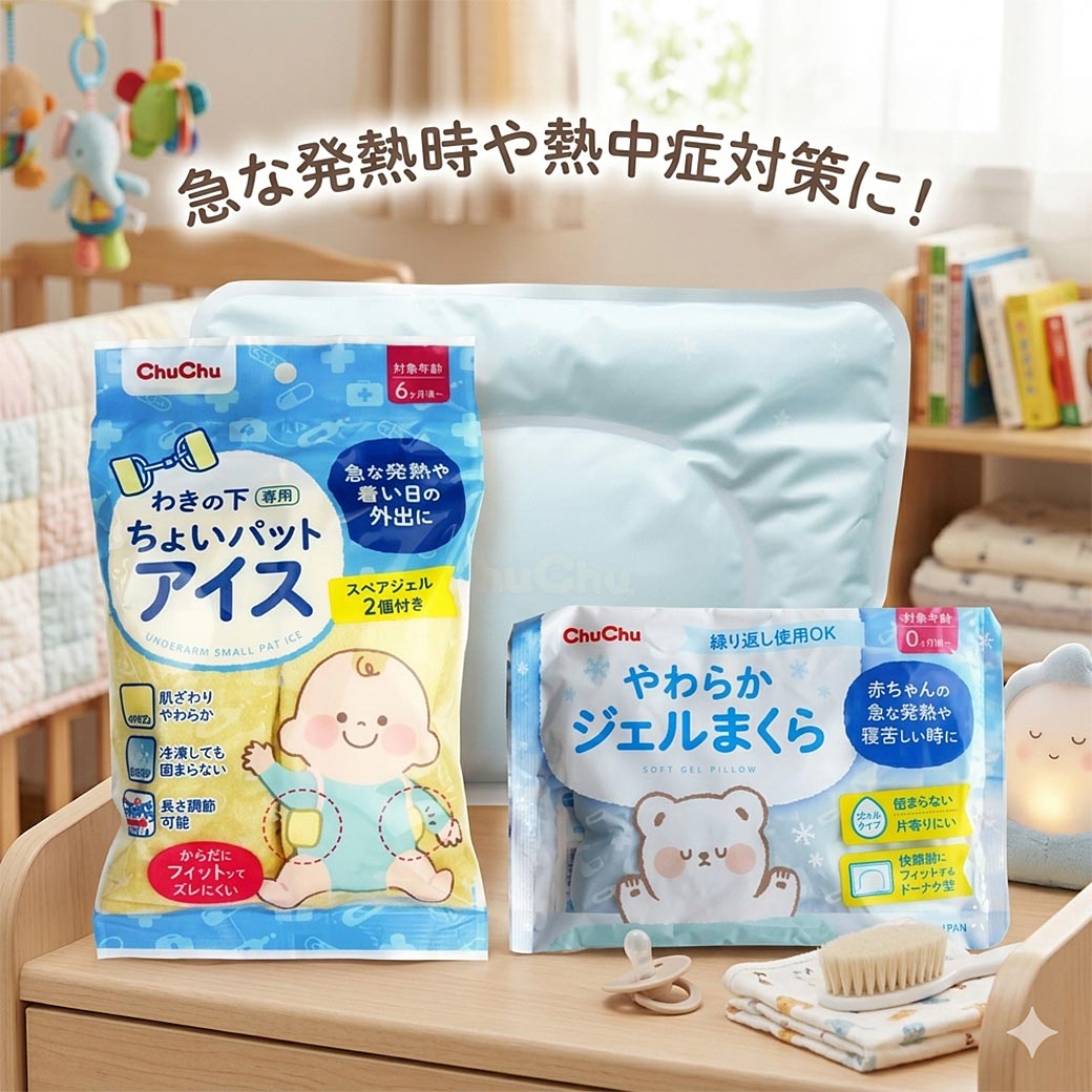 冷却セット じぇるまくら ジェルまくら ちょいパットアイス発熱セット
